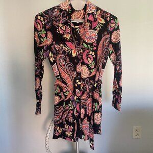 Etro Silk Shirtdress Size 42
